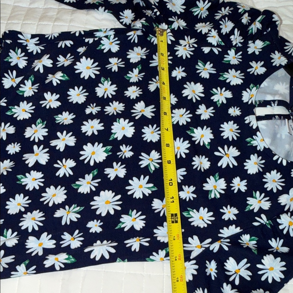 Old Navy Navy Blue Floral Long Sleeve Dress - Picture 9 of 12